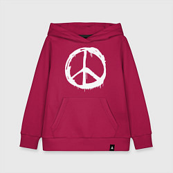 Толстовка детская хлопковая Pacific symbol white, цвет: маджента