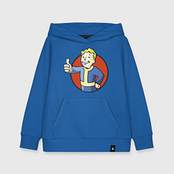 Толстовка детская хлопковая Vault boy like, цвет: синий