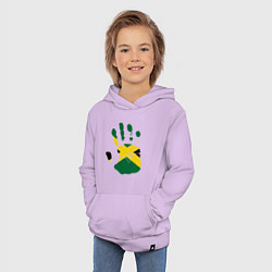 Толстовка детская хлопковая Hand Jamaica, цвет: лаванда — фото 2