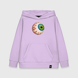 Толстовка детская хлопковая Глаз зомби, цвет: лаванда