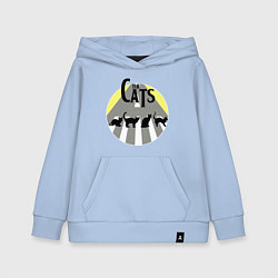Толстовка детская хлопковая The Cats, цвет: мягкое небо