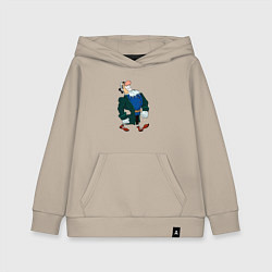 Толстовка детская хлопковая Доктор Ливси шагает под фонк мем, цвет: миндальный