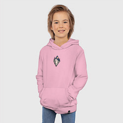 Толстовка детская хлопковая Лиса на полянке, цвет: светло-розовый — фото 2