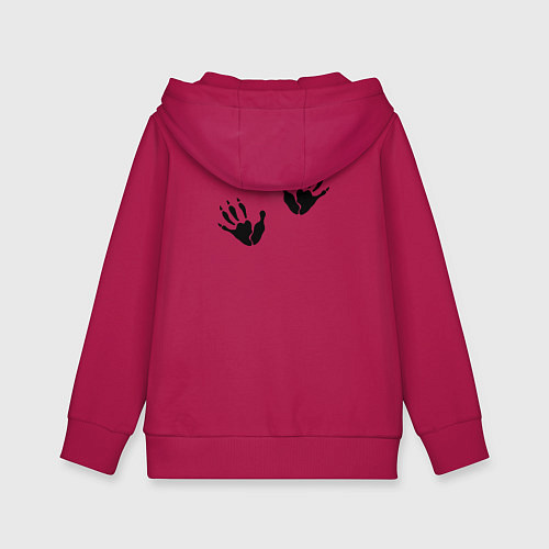 Детская толстовка-худи Удивлённый опоссум / Маджента – фото 2