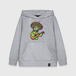 Толстовка детская хлопковая Кактус - Мексиканец, цвет: меланж