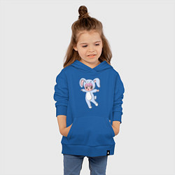 Толстовка детская хлопковая Rabbit Girl, цвет: синий — фото 2