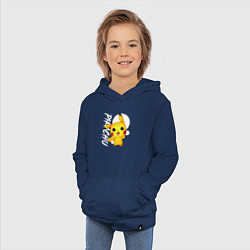Толстовка детская хлопковая Funko pop Pikachu, цвет: тёмно-синий — фото 2