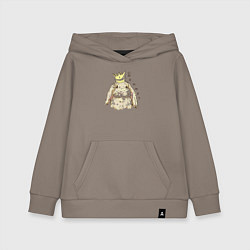 Толстовка детская хлопковая Корона не жмёт, цвет: утренний латте