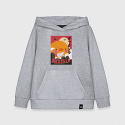 Толстовка детская хлопковая Утка Годзилла, цвет: меланж