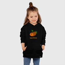 Толстовка детская хлопковая Trembling pumpkin, цвет: черный — фото 2