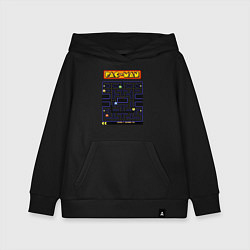 Толстовка детская хлопковая Pac-Man на ZX-Spectrum, цвет: черный