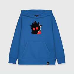 Толстовка детская хлопковая Cult of the Lamb - Овечка в испуге, цвет: синий