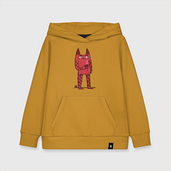 Толстовка детская хлопковая Кот босс, цвет: горчичный