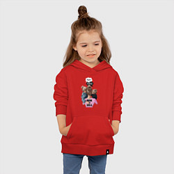 Толстовка детская хлопковая Super Mama!, цвет: красный — фото 2