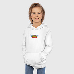 Толстовка детская хлопковая Team Sonic racing - logo, цвет: белый — фото 2