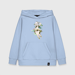 Толстовка детская хлопковая Нахида - Genshin Impact, цвет: мягкое небо