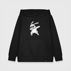 Толстовка детская хлопковая Кролик ДЭБ, цвет: черный