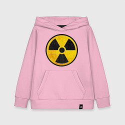 Толстовка детская хлопковая Atomic Nuclear, цвет: светло-розовый