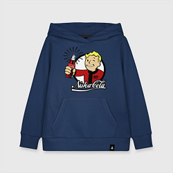 Толстовка детская хлопковая Vault boy - nuka cola, цвет: тёмно-синий