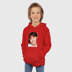 Толстовка детская хлопковая Хосоки, цвет: красный — фото 2