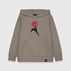 Толстовка детская хлопковая Ниндзя в бою, цвет: утренний латте