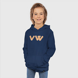 Толстовка детская хлопковая Volkswagen боль, цвет: тёмно-синий — фото 2