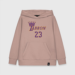 Толстовка детская хлопковая King Labron, цвет: пыльно-розовый