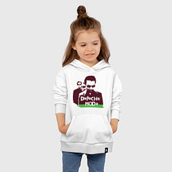 Толстовка детская хлопковая DM portrait, цвет: белый — фото 2