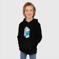 Толстовка детская хлопковая Milk one pack vagodroch, цвет: черный — фото 2