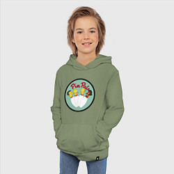 Толстовка детская хлопковая Simpsons bowling, цвет: авокадо — фото 2