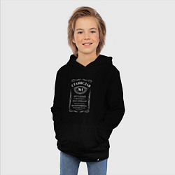 Толстовка детская хлопковая Станислав в стиле Jack Daniels, цвет: черный — фото 2