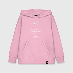 Толстовка детская хлопковая JIMIN FACE Set Me Free, цвет: светло-розовый