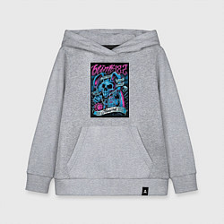 Толстовка детская хлопковая Blink 182 рок группа, цвет: меланж