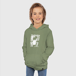 Толстовка детская хлопковая Tichnics music, цвет: авокадо — фото 2