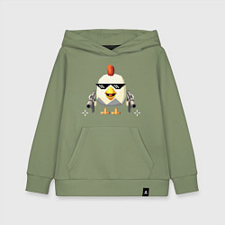 Толстовка детская хлопковая Чикен Ган, цвет: авокадо