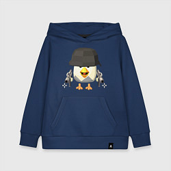 Толстовка детская хлопковая Chicken Gun в каске, цвет: тёмно-синий