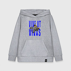 Толстовка детская хлопковая Vive ut vivas, цвет: меланж