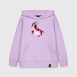 Толстовка детская хлопковая Forza Milan, цвет: лаванда