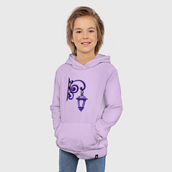 Толстовка детская хлопковая Фиолетовый фонарь, цвет: лаванда — фото 2