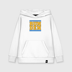 Толстовка детская хлопковая Run Denver Nuggets, цвет: белый