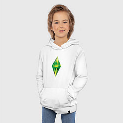 Толстовка детская хлопковая Знак персонажа Симс, цвет: белый — фото 2