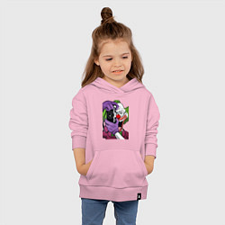 Толстовка детская хлопковая Krusty photographer, цвет: светло-розовый — фото 2