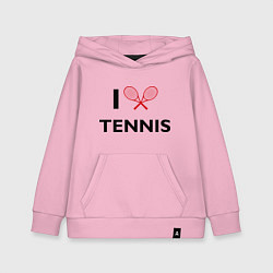 Детская толстовка-худи I Love Tennis