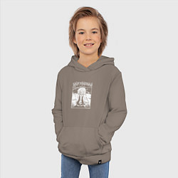 Толстовка детская хлопковая Санеми шинадзугава - столп ветра, цвет: утренний латте — фото 2