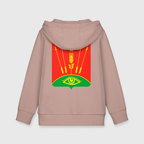 Детская толстовка-худи Глазовский район / Пыльно-розовый – фото 2