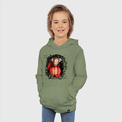 Толстовка детская хлопковая Saitama hole, цвет: авокадо — фото 2