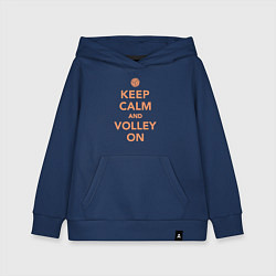 Детская толстовка-худи Keep calm and volley on