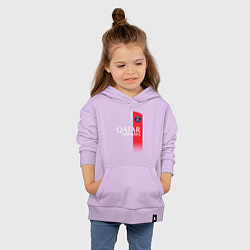 Толстовка детская хлопковая Лионель Месси форма ФК ПСЖ 2324 домашняя, цвет: лаванда — фото 2