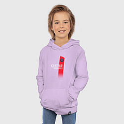 Толстовка детская хлопковая Лионель Месси форма ФК ПСЖ 2324 домашняя, цвет: лаванда — фото 2