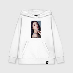 Толстовка детская хлопковая Kim Jisoo, цвет: белый